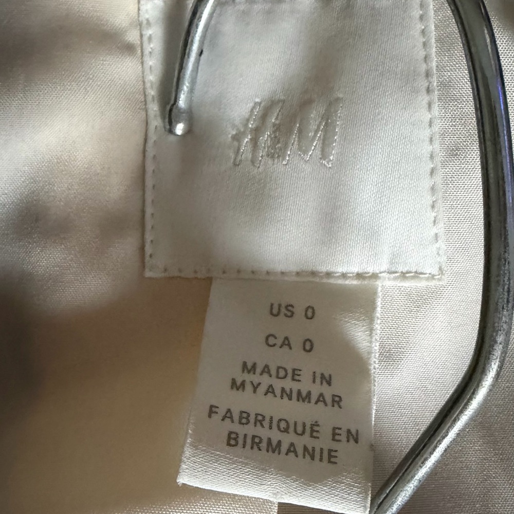 H&M Beige and Navy Checked Blazer Jacket and skirt set - Picture 3 of 3